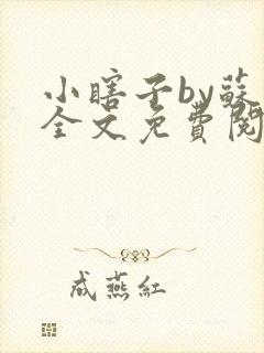 小瞎子by苏软全文免费阅读