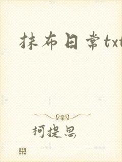 抹布日常txt