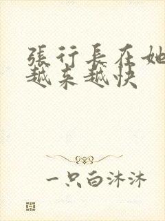 张行长在她体内越来越快
