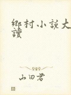 乡村小说大全阅读封面