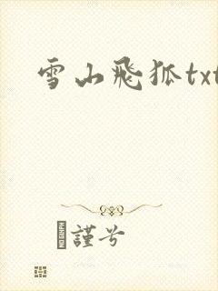 雪山飞狐txt
