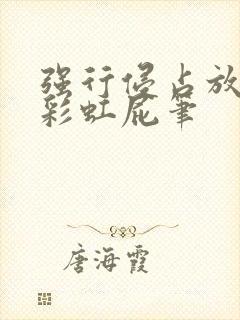 强行侵占放了个彩虹屁笔封面