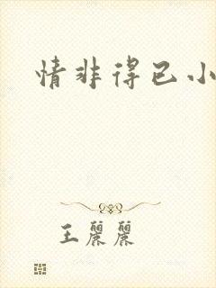 情非得已小说