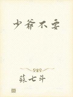 少爷不要