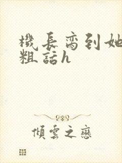 机长脔到她哭h粗话h