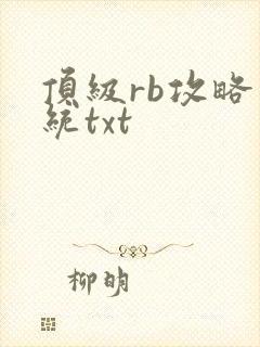 顶级rb攻略系统txt