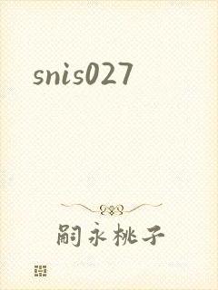 snis027封面