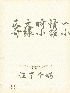 正文畸情～内裤奇缘小说小茹