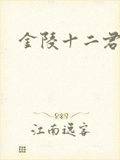 金陵十二君封面