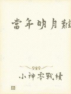 当年明月难寻