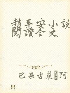 赵平安小说免费阅读全文