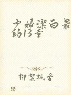 少妇洁白最刺激的13章