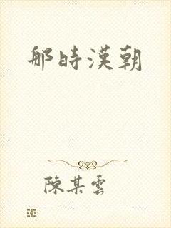 那时汉朝