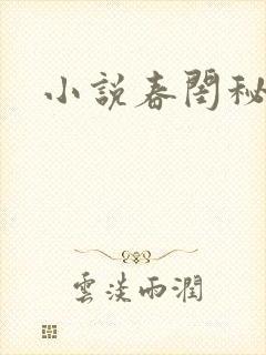小说春闺秘史封面