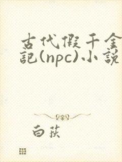 古代假千金挨日记(npc)小说封面