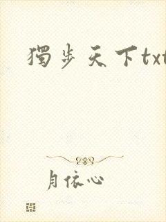独步天下txt
