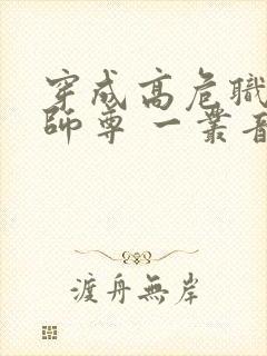 穿成高危职业之师尊 一丛音封面