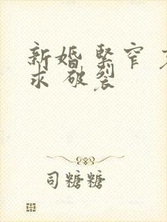 新婚 紧窄 哀求 破裂