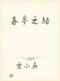 春梦之结封面