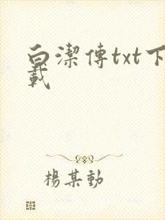 白洁传txt下载封面