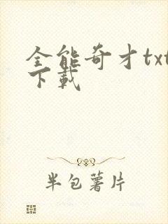全能奇才txt下载