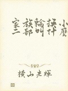 家族轮换小说第二部叫什么名字