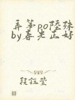 弄筝po陆殊词by春光正好封面