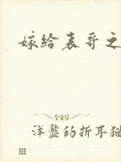 嫁给表哥之后