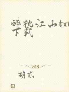醉枕江山txt下载