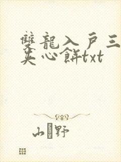 双龙入户三人行夹心饼txt