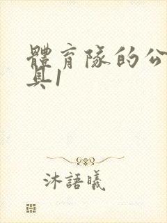 体育队的公用玩具1