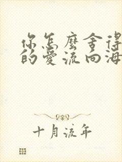 你怎么舍得让我的爱流向海
