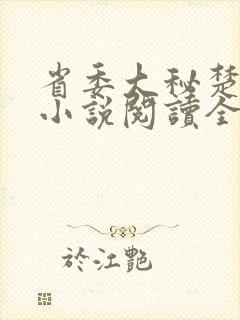 省委大秘楚东恒小说阅读全文封面