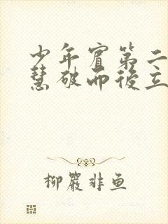 少年宾第二部珏慧破而后立