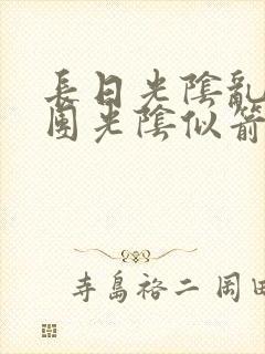 长日光阴乱作一团光阴似箭免费阅读