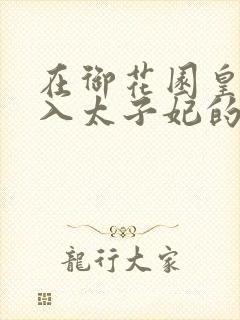 在御花园皇上进入太子妃的小说