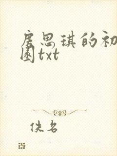 房思琪的初恋乐园txt