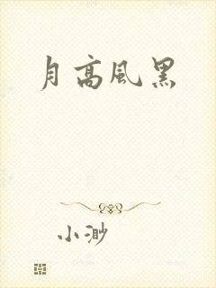 月高风黑封面