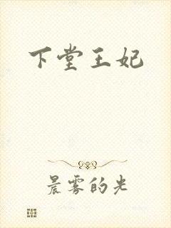 下堂王妃封面