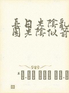 长日光阴乱作一团光阴似箭必读