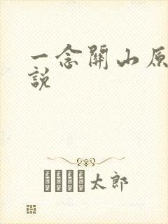 一念关山原著小说