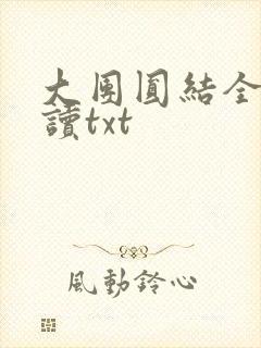 大团圆结全文阅读txt