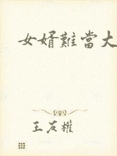 女婿难当大结局封面