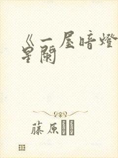 《一屋暗灯》宋星阑