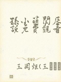 孙小萌闫辰的小说免费观看