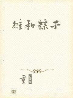 维和粽子