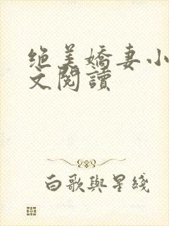 绝美娇妻小说全文阅读封面