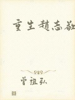 重生赵志敬封面