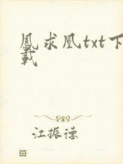 凤求凰txt下载封面