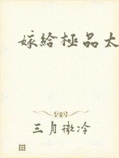 嫁给极品太子